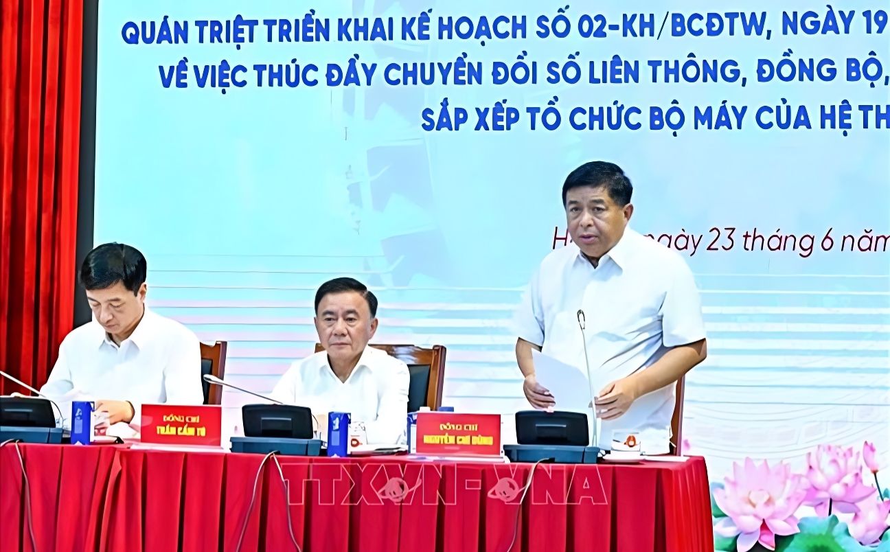 Thực hiện đồng bộ chủ trương tinh gọn bộ máy với chuyển đổi số liên thông, đồng bộ 2